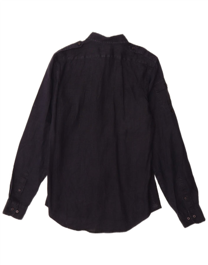 Marina Yachting Chemise coupe régulière pour homme Taille 39 Bleu marine moyen