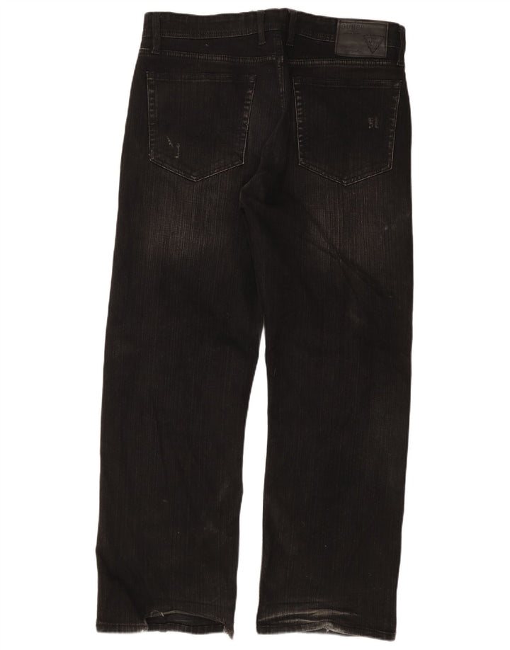 GUESS Jean droit homme W36 L30 coton noir