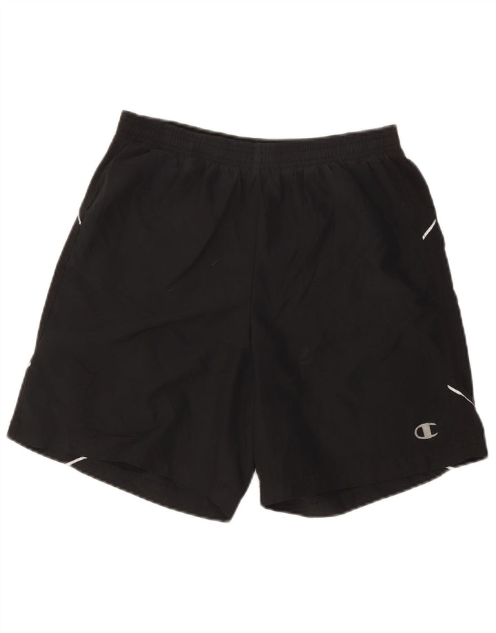 Champion Short de Sport Homme Petit Noir Polyester