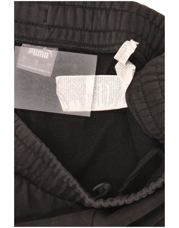 Puma Short de sport pour homme en coton noir Taille L