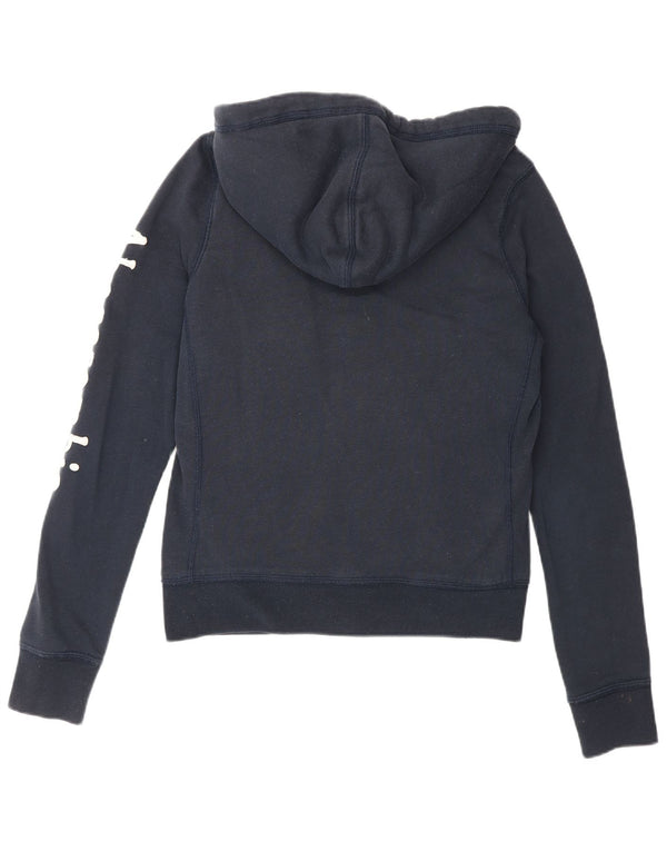 Abercrombie & Fitch Veste de survêtement graphique pour femme UK 14 Medium Navy B