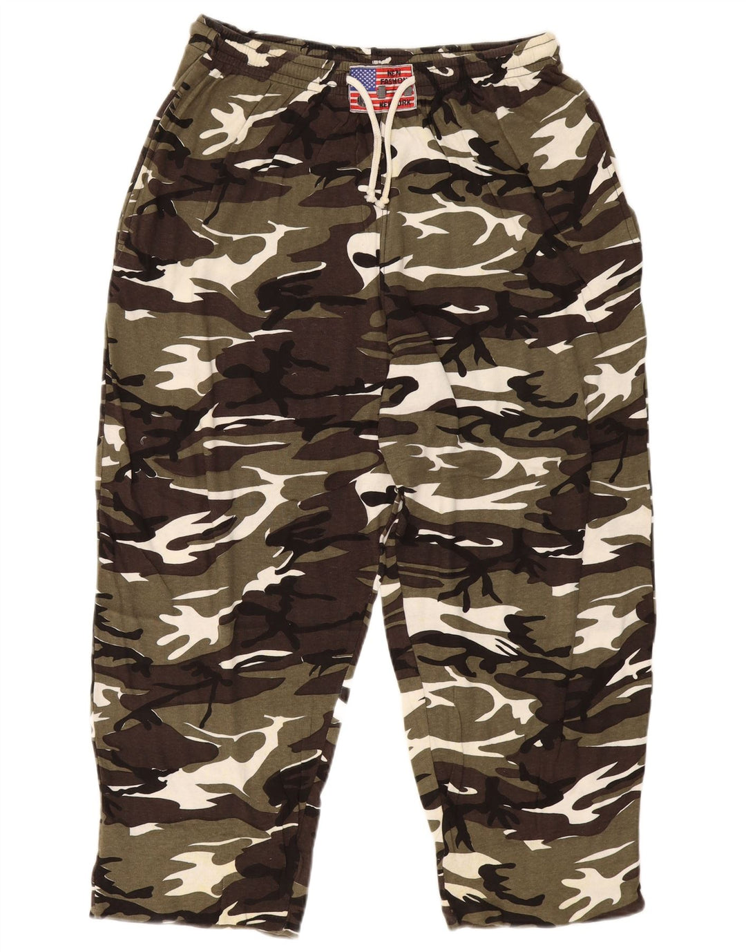 VINTAGE Pantalon de survêtement homme 2XL vert camouflage