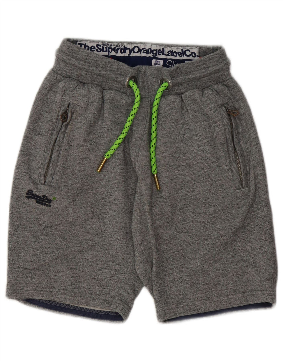 Superdry Short de Sport Slim Fit XS Gris Chiné