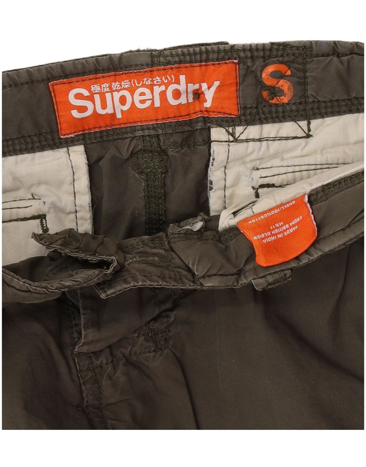 Superdry Short Cargo Homme Petit W29 Kaki Coton