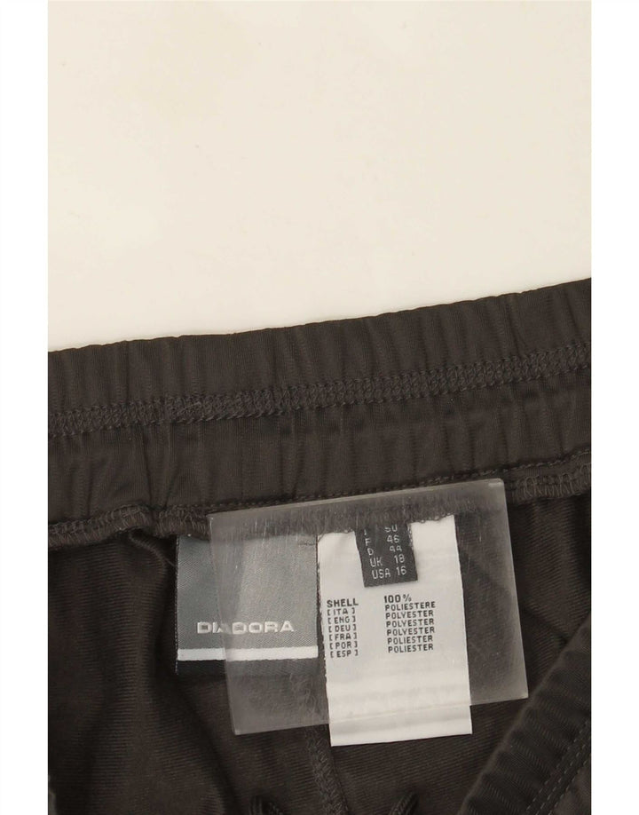 Diadora Pantalon de survêtement pour femme UK 18 XL Gris Polyester