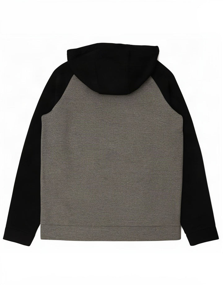 Nike Hommes Dri Fit Graphic Sweat à capuche Petit Gris Colorblock Polyester