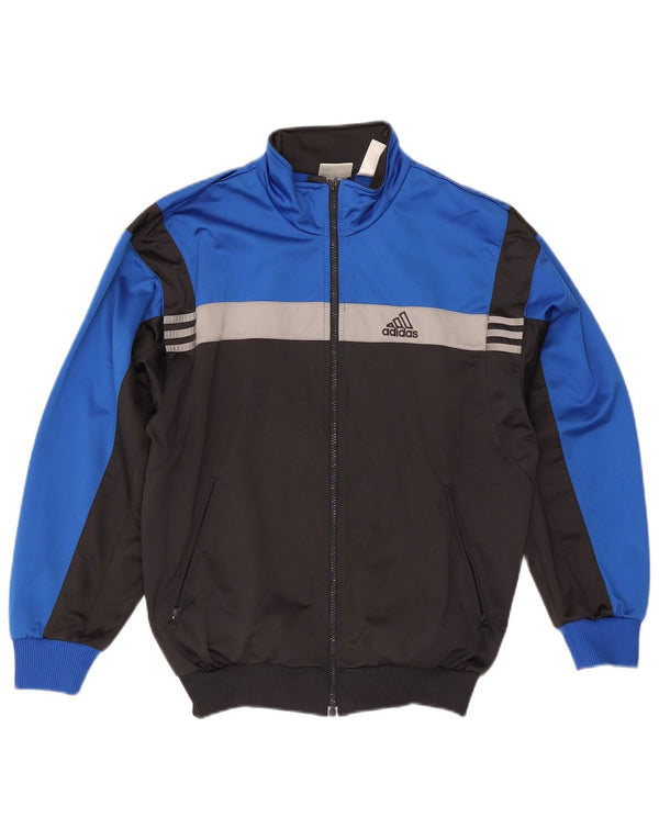 Adidas Veste de survêtement graphique pour homme UK 36/38 Petit Bleu Colorblock