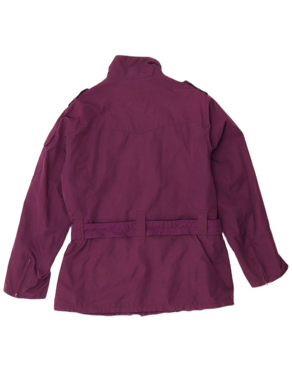 Barbour Veste utilitaire militaire pour femme UK 12 Polyester violet moyen