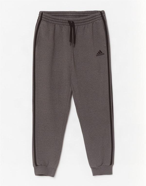 Adidas Pantalon de survêtement pour homme en coton moucheté Gris Taille L