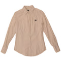 Fred Perry Chemise Femme UK 10 Petit Coton Blanc
