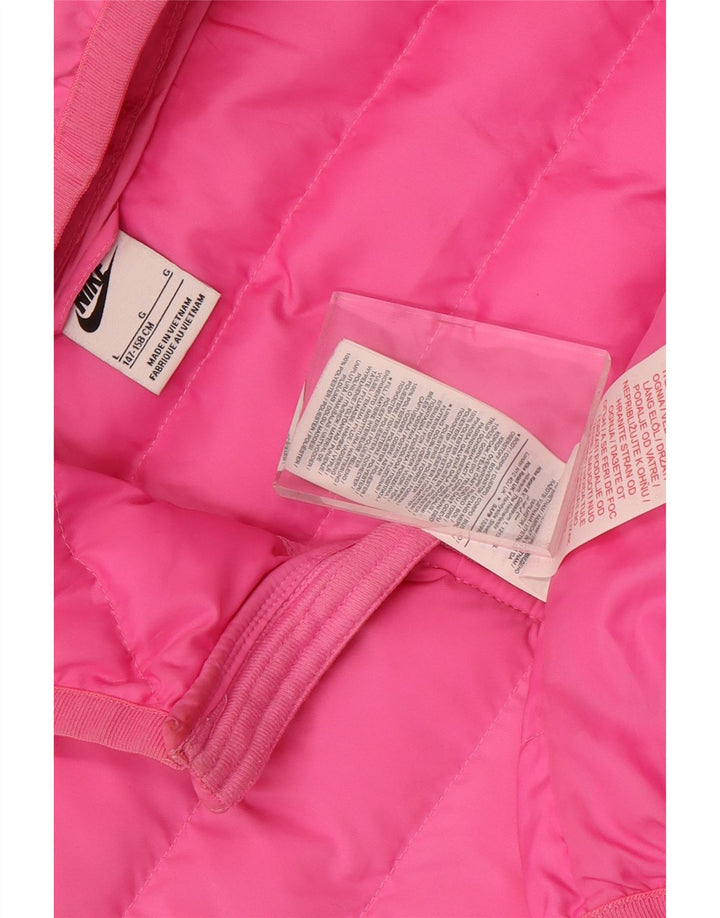 Veste matelassée à capuche Nike garçons 12-13 ans grand rose polyester
