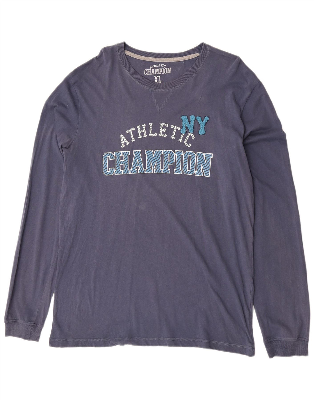 Champion Haut graphique à manches longues pour homme XL Bleu