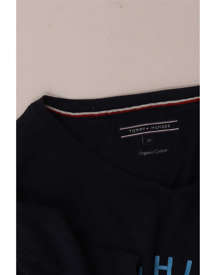 Tommy Hilfiger T-Shirt Graphique Homme Bleu Marine Moyen