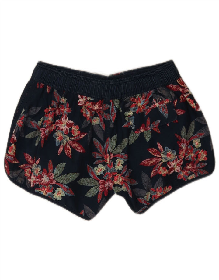 Fat Face Short de Bain Femme UK 8 Petit Bleu Marine Floral Polyester