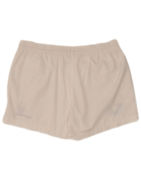 Sergio Tacchini Short de sport graphique pour homme IT 52 Large Blanc Polyester