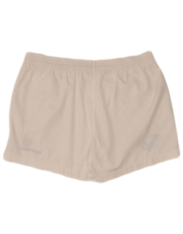 Sergio Tacchini Short de sport graphique pour homme IT 52 Large Blanc Polyester