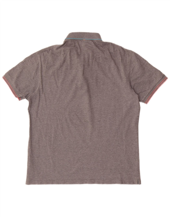 SUN68 Polo Homme 2XL Gris Rayé Coton