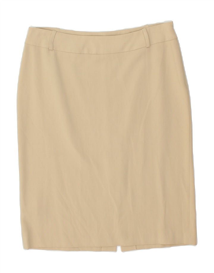 LIU JO Womens Pencil Skirt  IT 44 Medium W30 Beige Viscose Vintage Liu Jo and Second-Hand Liu Jo from Messina Hembry 
