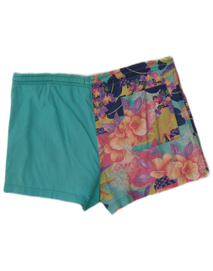 Benetton Short De Bain Homme Turquoise Moyen Floral