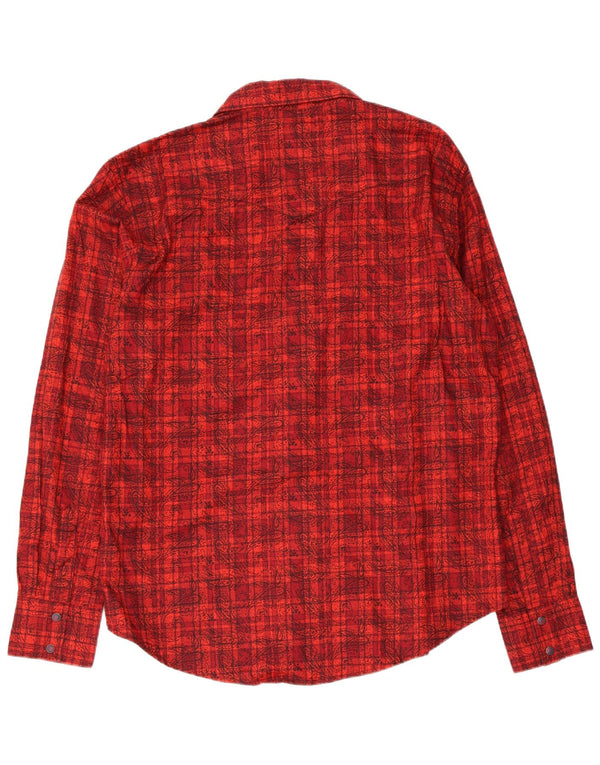 Wrangler Chemise en flanelle pour homme XL Rouge Paisley Coton