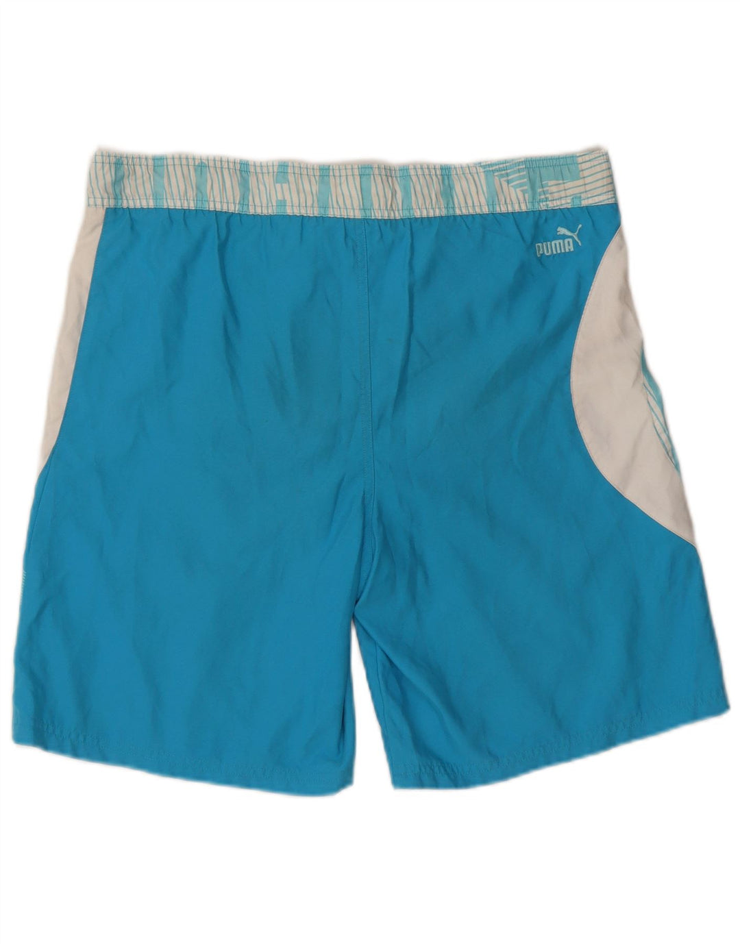 Puma Short de Bain Graphic Homme Bleu Moyen Polyester Colorblock