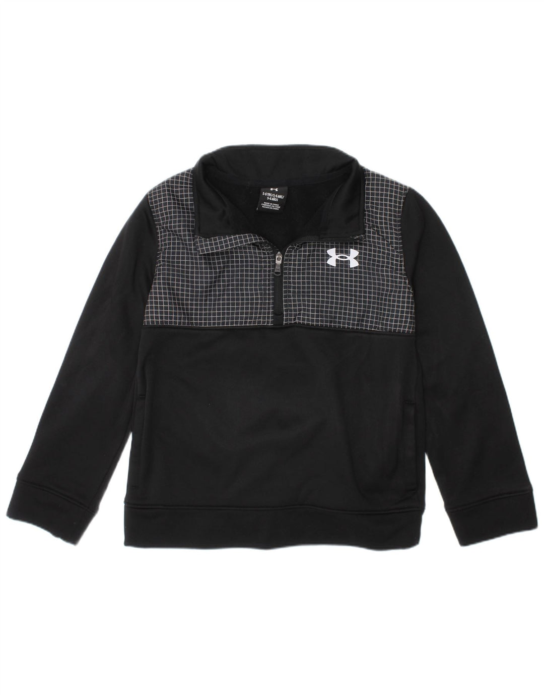 Under Armour Haut de Survêtement Graphic Pullover Garçon 5-6 ans Noir Polyester