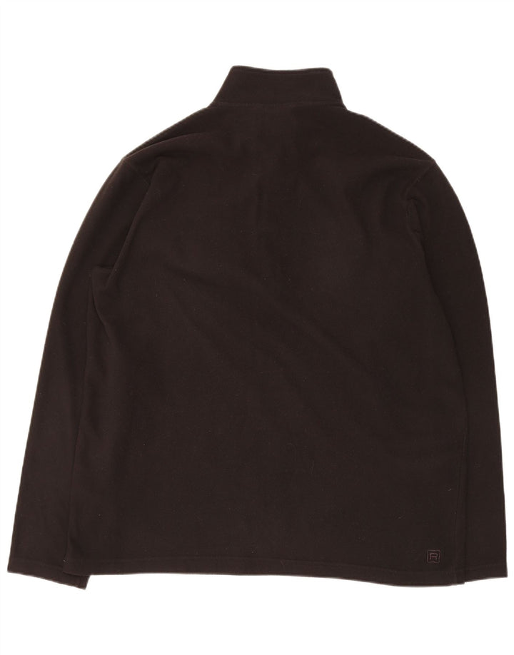 ROHAN Pull polaire à col zippé pour homme Grand noir Polyester