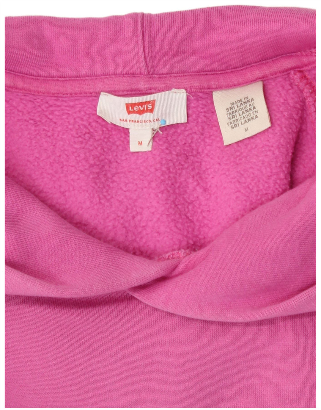 Levi's Pull à Capuche Graphique Oversize Femme UK 14 Rose Moyen