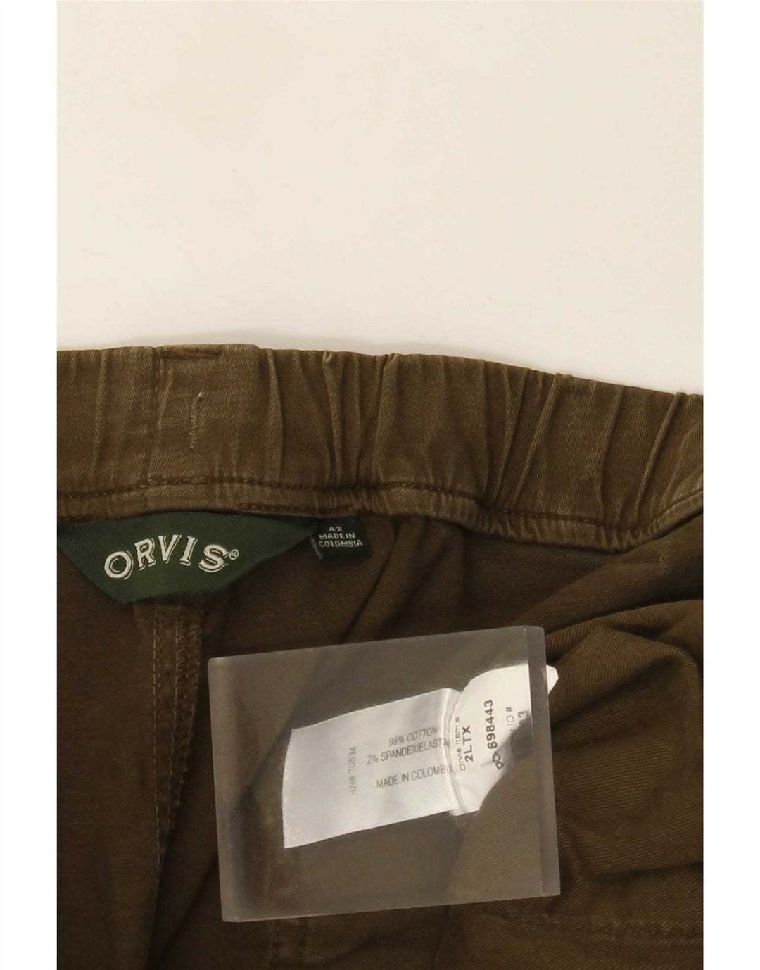Orvis Short Cargo Homme W42 2XL Kaki Coton