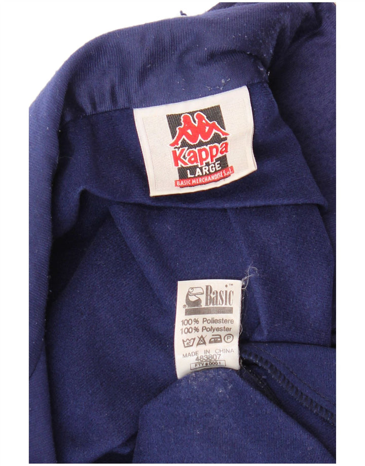 KAPPA Veste de Survêtement Graphique Homme Large Bleu Marine Colorblock