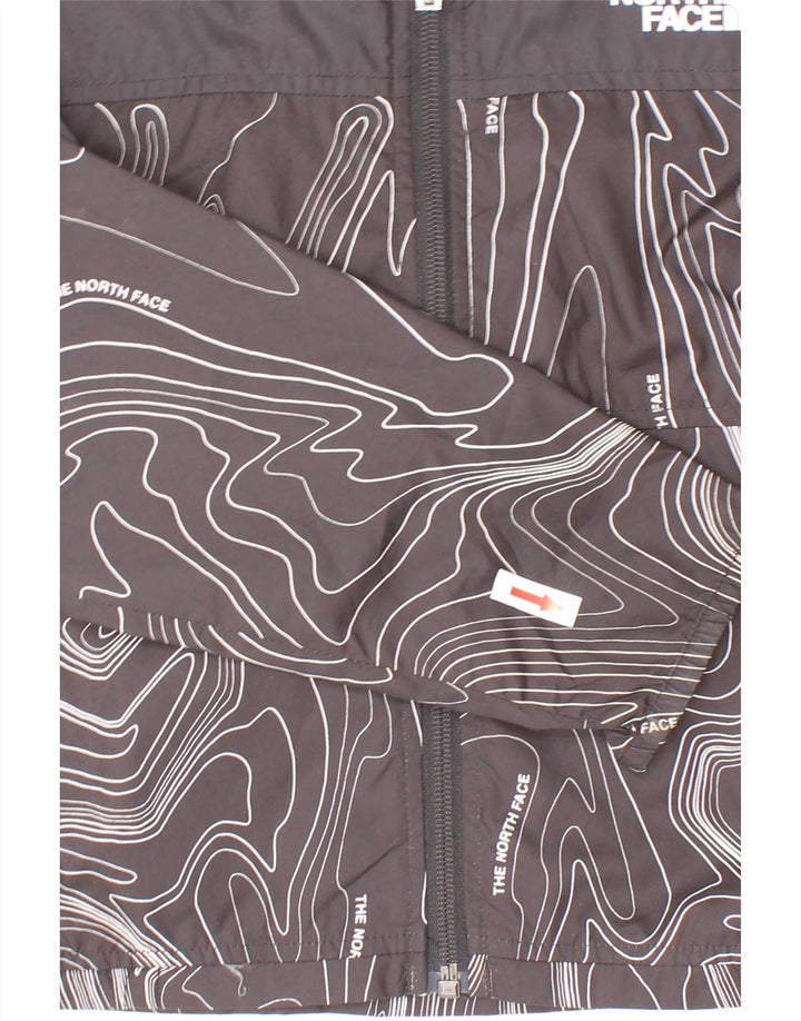 The North Face Veste de pluie à capuche graphique pour garçon 7-8 ans Petit Noir