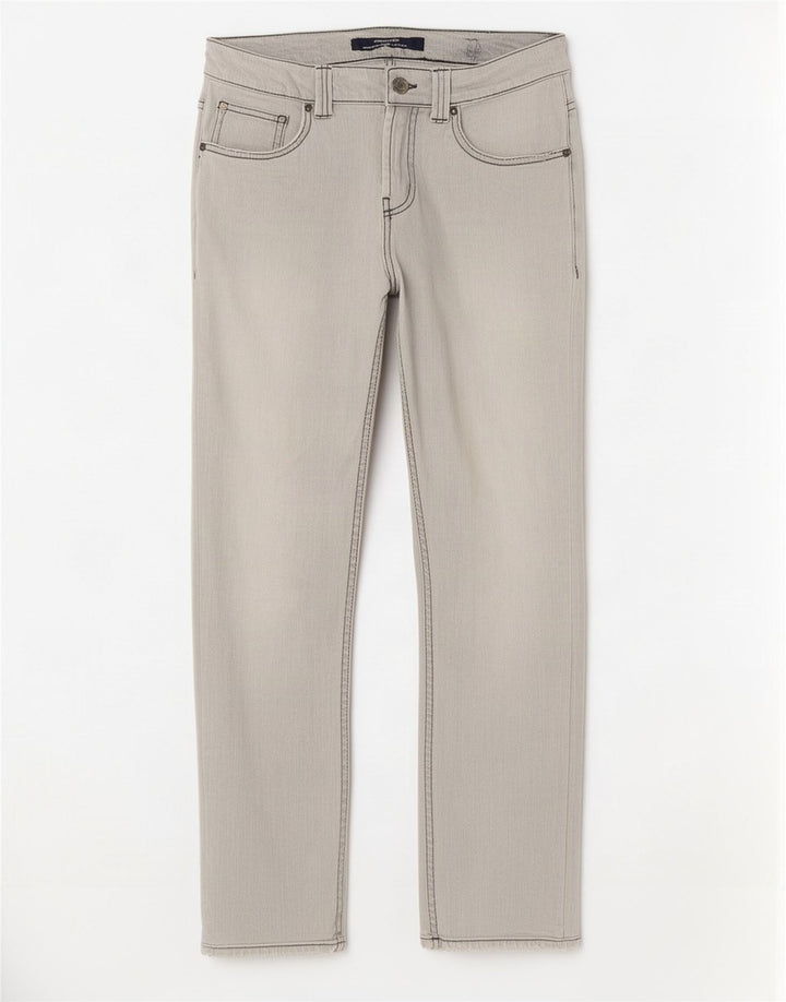 Dunlop Jean Slim W32 L29 Homme Gris Coton