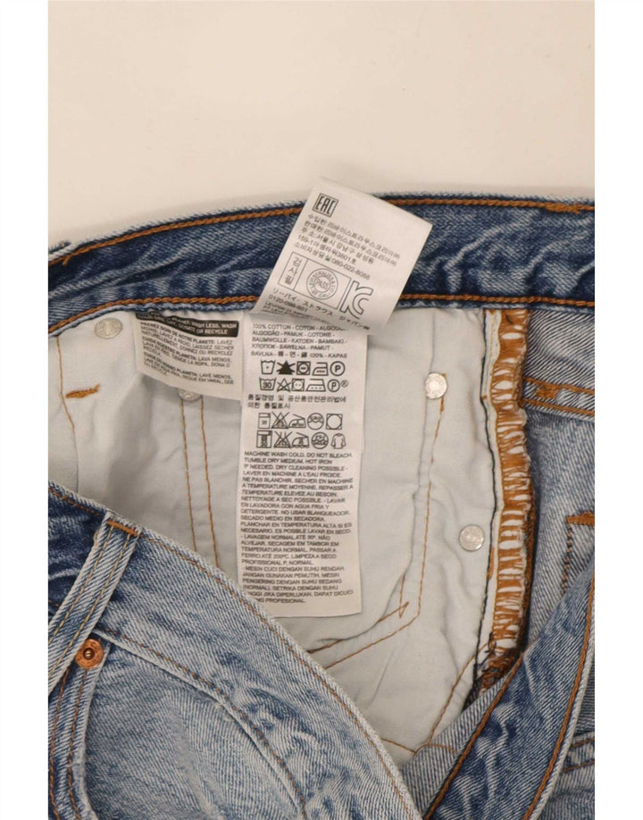 Levi's Short en Jean 501 Femme W32 Bleu Moyen Coton