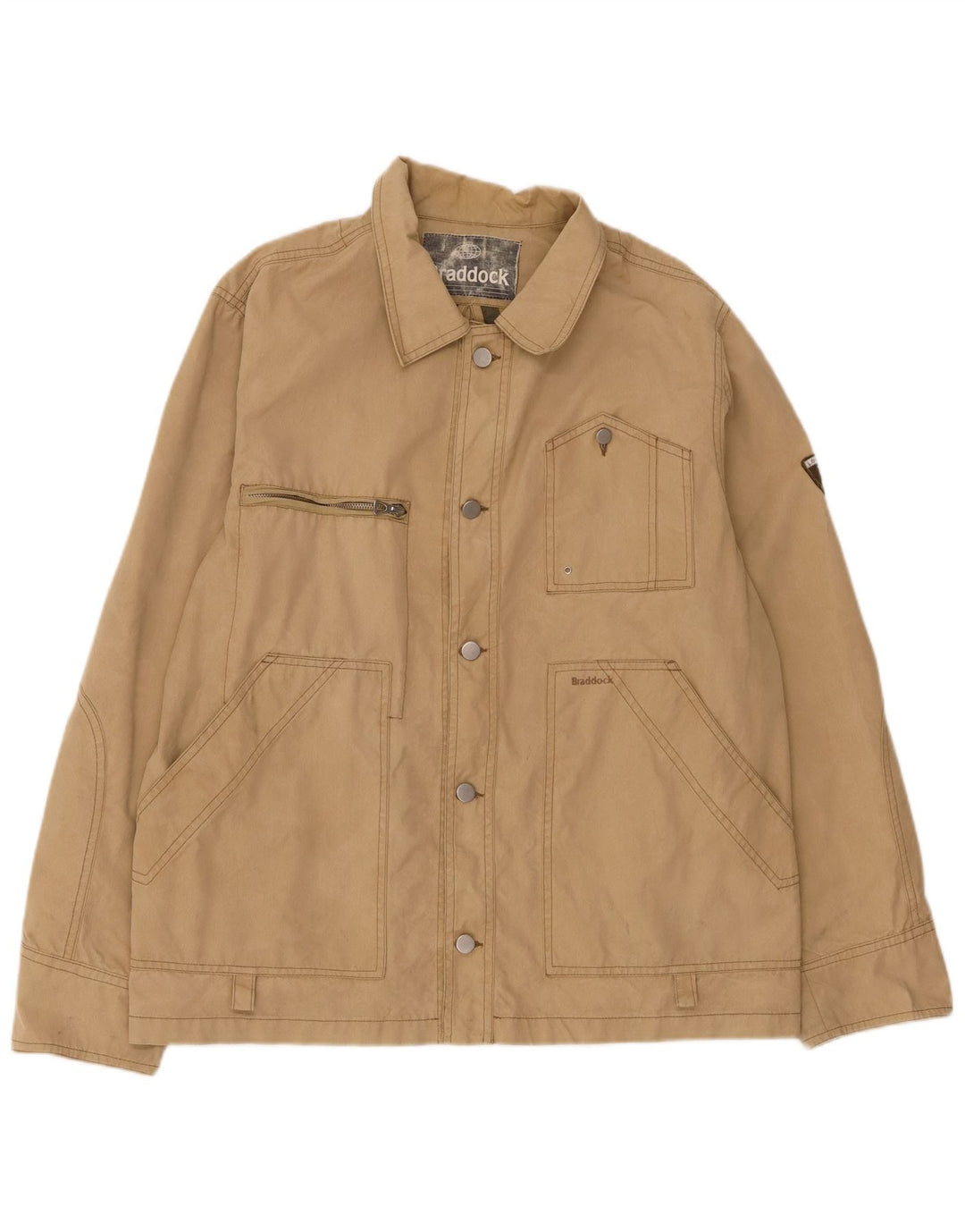 Braddock Veste utilitaire pour homme UK 40 Grand coton beige