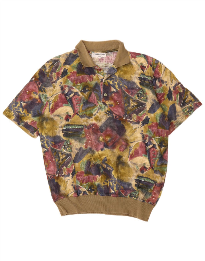 Polo Graphique Homme Pierre Cardin Coton Géométrique Multicolore Moyen