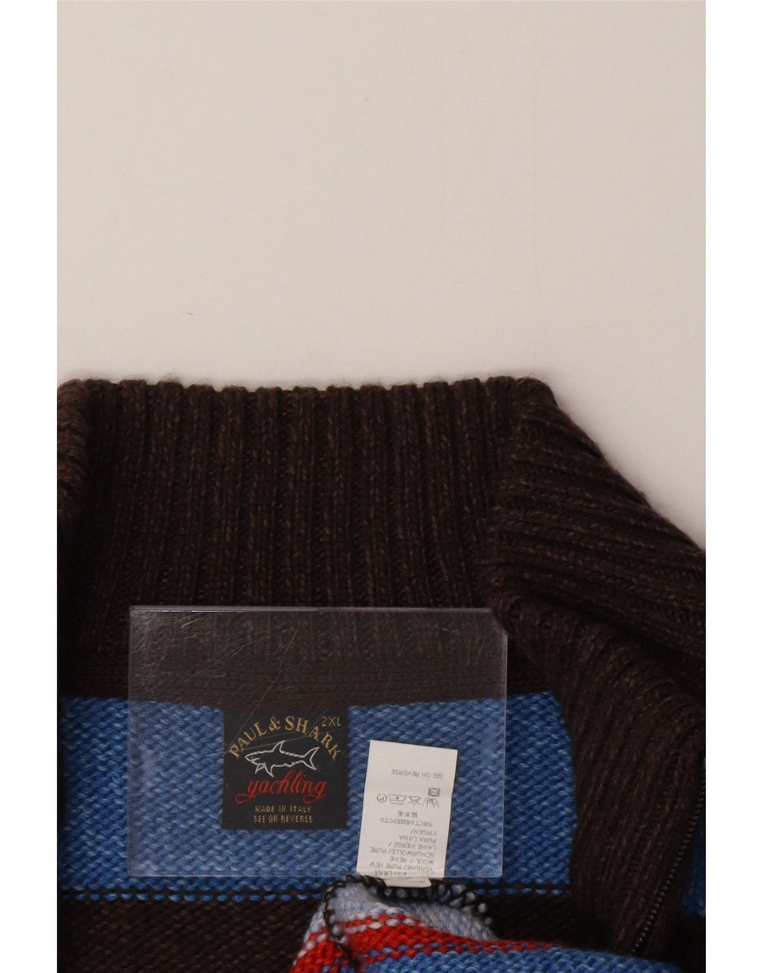 PAUL & SHARK Pull Yachting Col Zippé Homme 2XL Multicolore