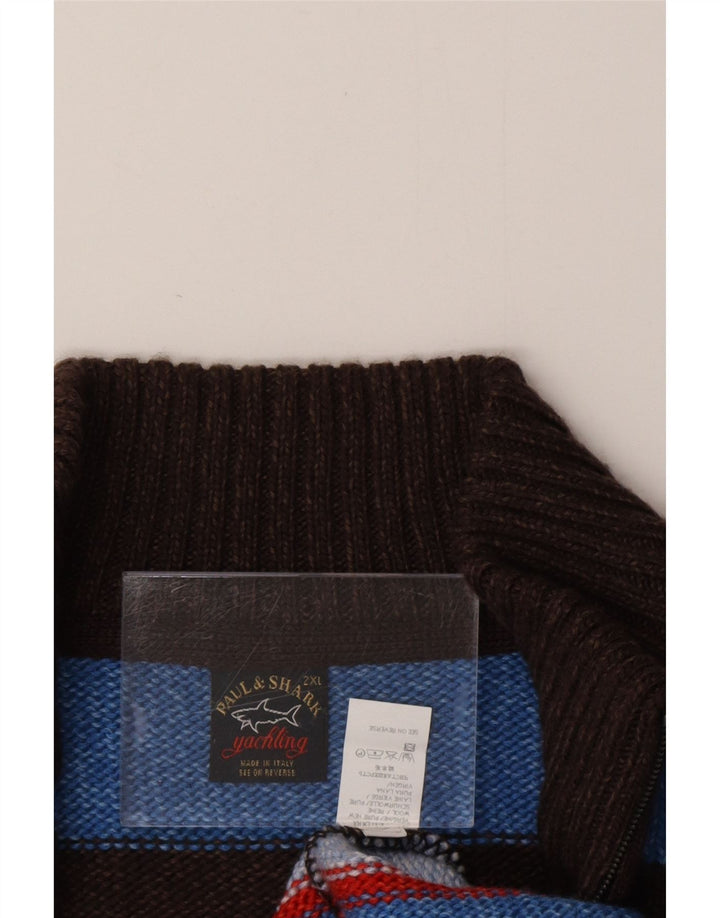 PAUL & SHARK Pull Yachting Col Zippé Homme 2XL Multicolore