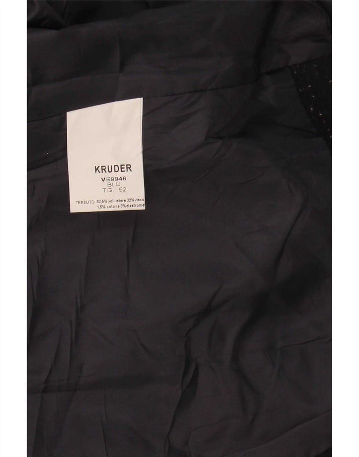 Kruder Gilet Homme IT 52 Large Bleu Marine Moucheté Polyester