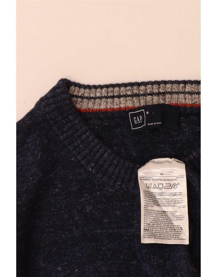 Gap Pull Col Ras Du Cou Homme Bleu Marine Moyen Moucheté Coton