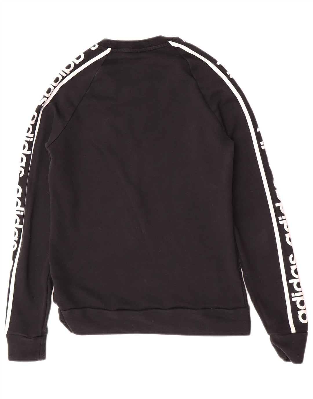 Adidas Sweat-shirt graphique pour femme UK 12/14 en coton noir moyen