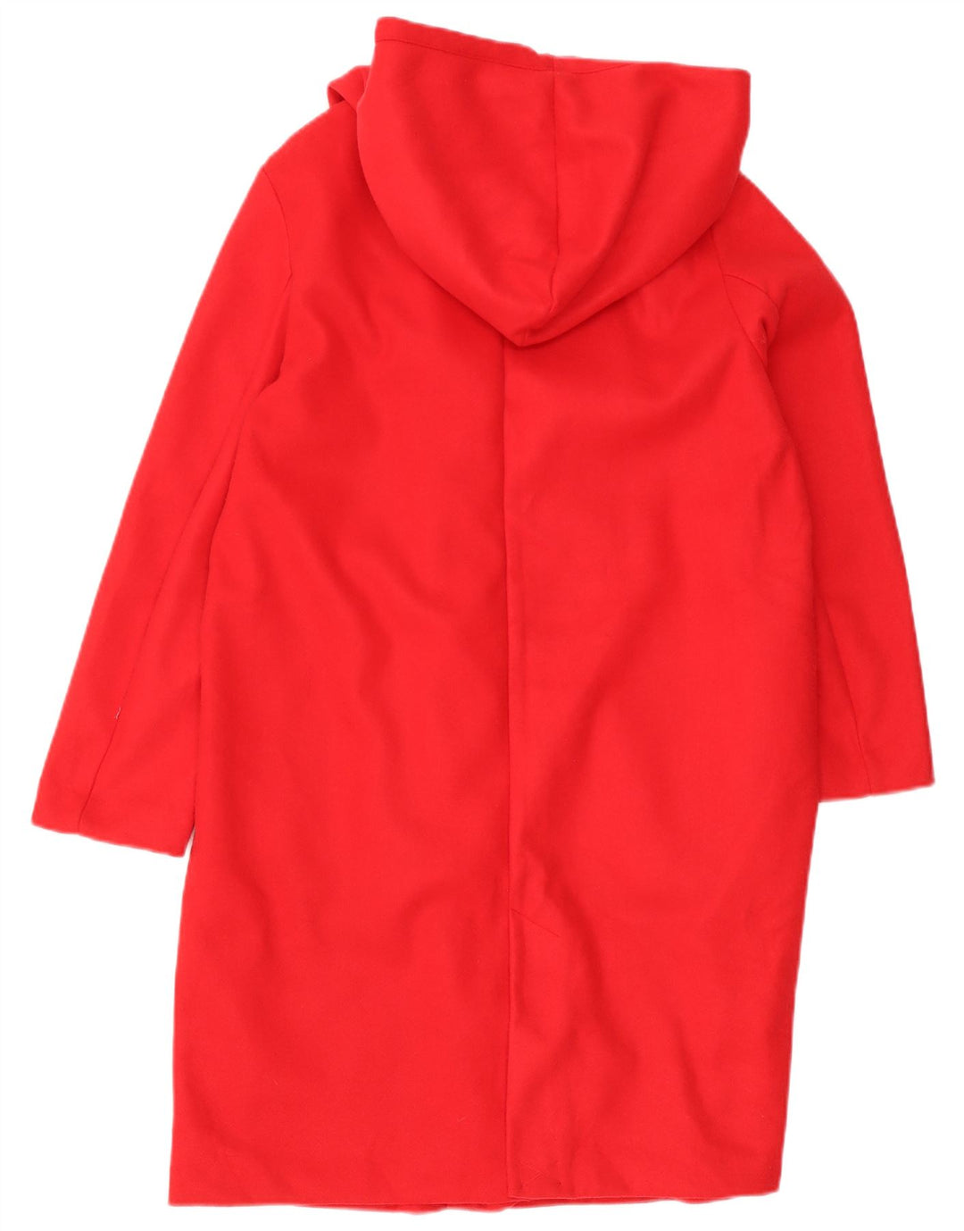 Zara Manteau à capuche pour femme UK 44 Polyester rouge moyen
