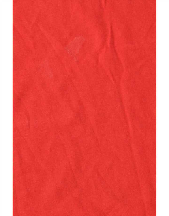 WOOLRICH T-Shirt Graphique Homme Rouge Moyen Coton