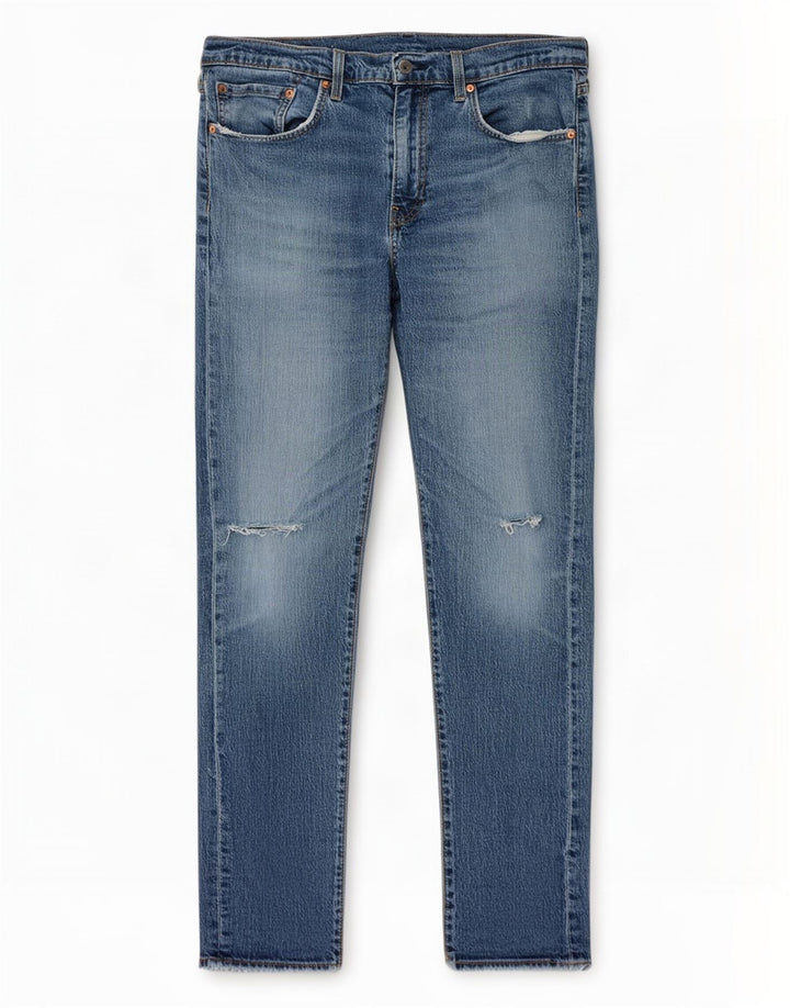 Levi's Jean Slim Effet Déchiré W33 L34 Homme Bleu Coton