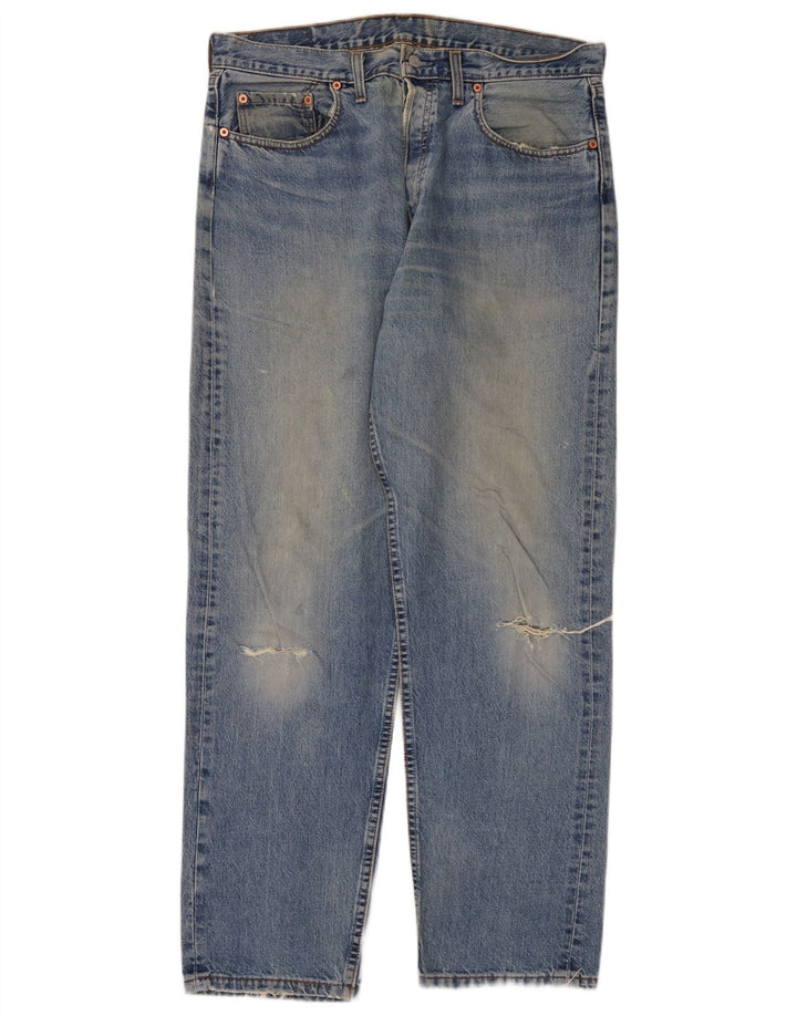 Levi's Jean droit vieilli W36 L32 homme bleu coton