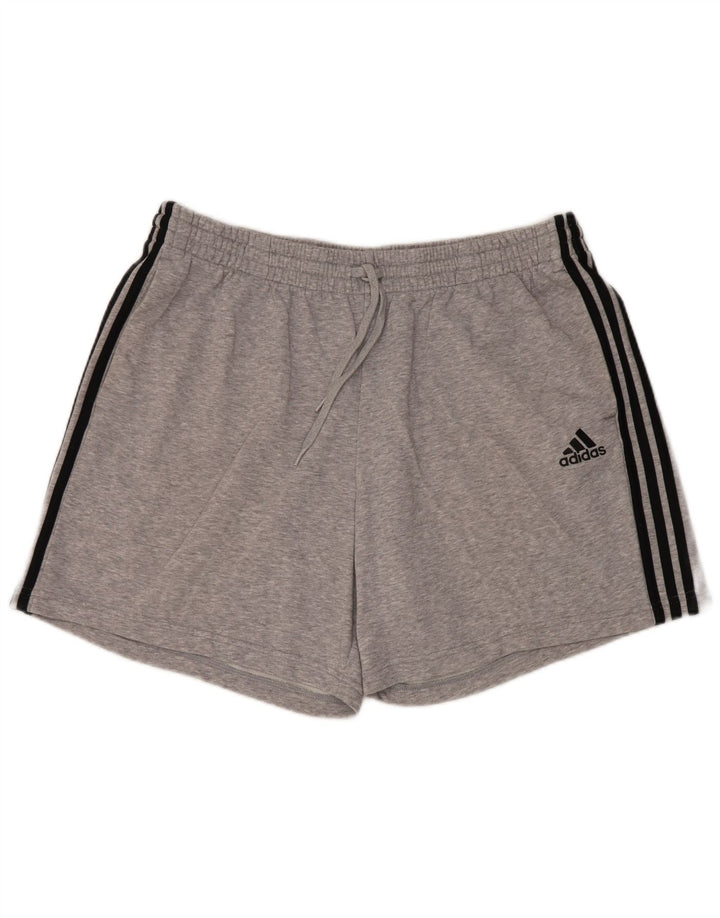 Adidas Short de sport pour homme 2XL Gris Coton