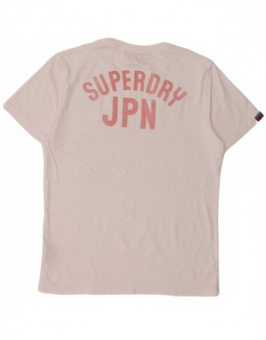 Superdry T-Shirt Graphique Top XL Coton Blanc Homme