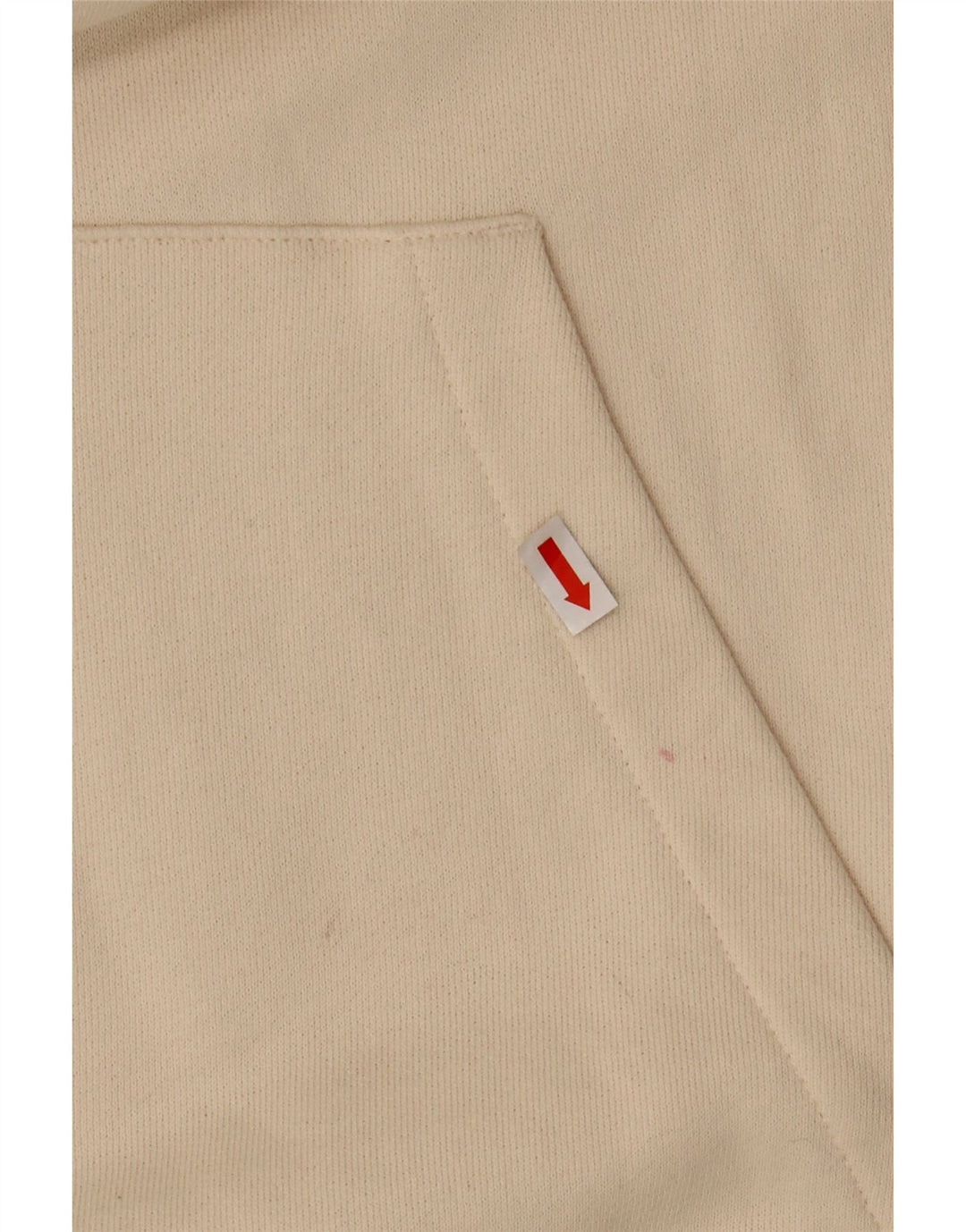 REEBOK Pull à capuche surdimensionné pour femme UK 16 Large en coton blanc cassé