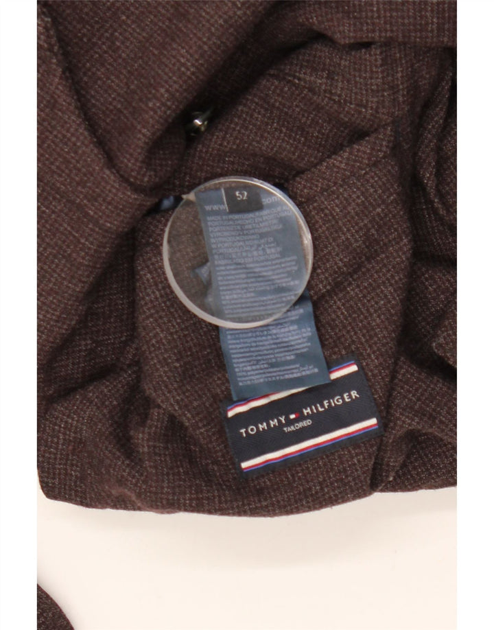 Tommy Hilfiger Veste blazer à 2 boutons pour homme Coupe ajustée IT 52 XL Laine marron