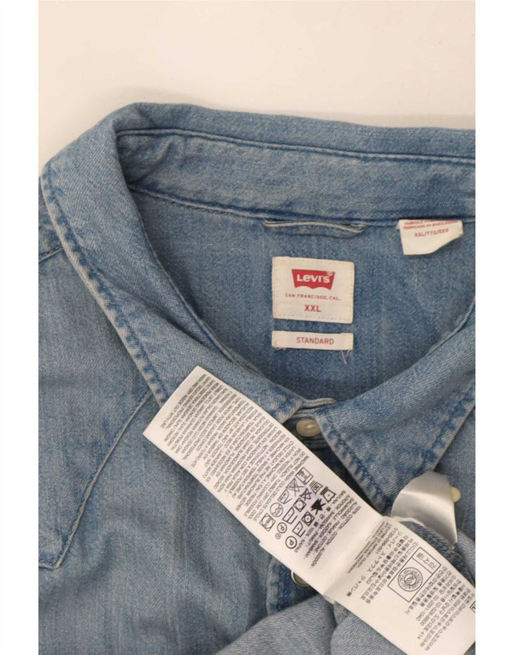 Levi's Chemise en Jean Standard Homme Bleu 2XL
