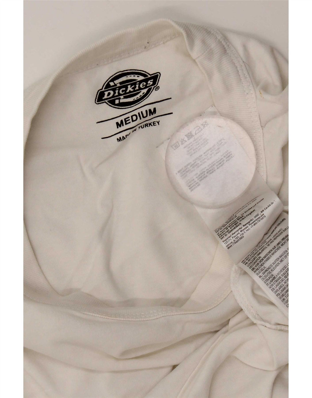 Dickies T-Shirt Homme Blanc Moyen Coton